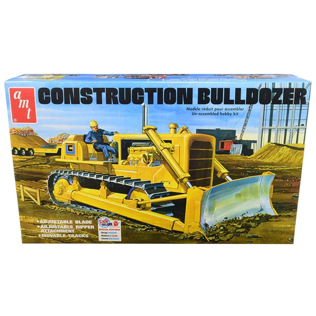 AMT Construction Bulldozer Skill 3 Model Kit 1 by 25 Scale Model Car 1