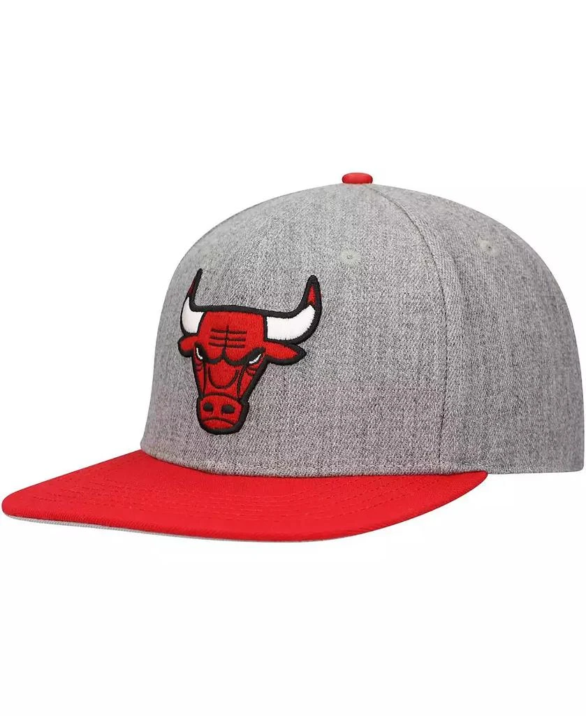 Pro Standard Men's Gray, Red Chicago Bulls Classic Logo Two-Tone Snapback Hat 3