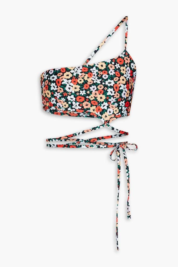 Agua by Agua Bendita La Fania Noche floral-print bikini top 1