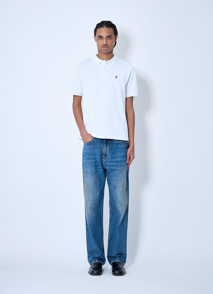 Noah Noah Pique Knit Polo Shirt