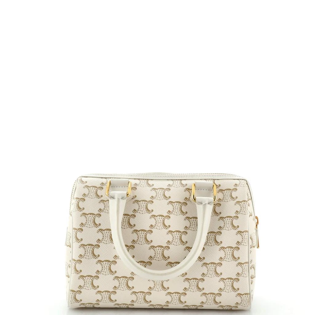 Celine Boston Bag Triomphe Coated Canvas Small 3