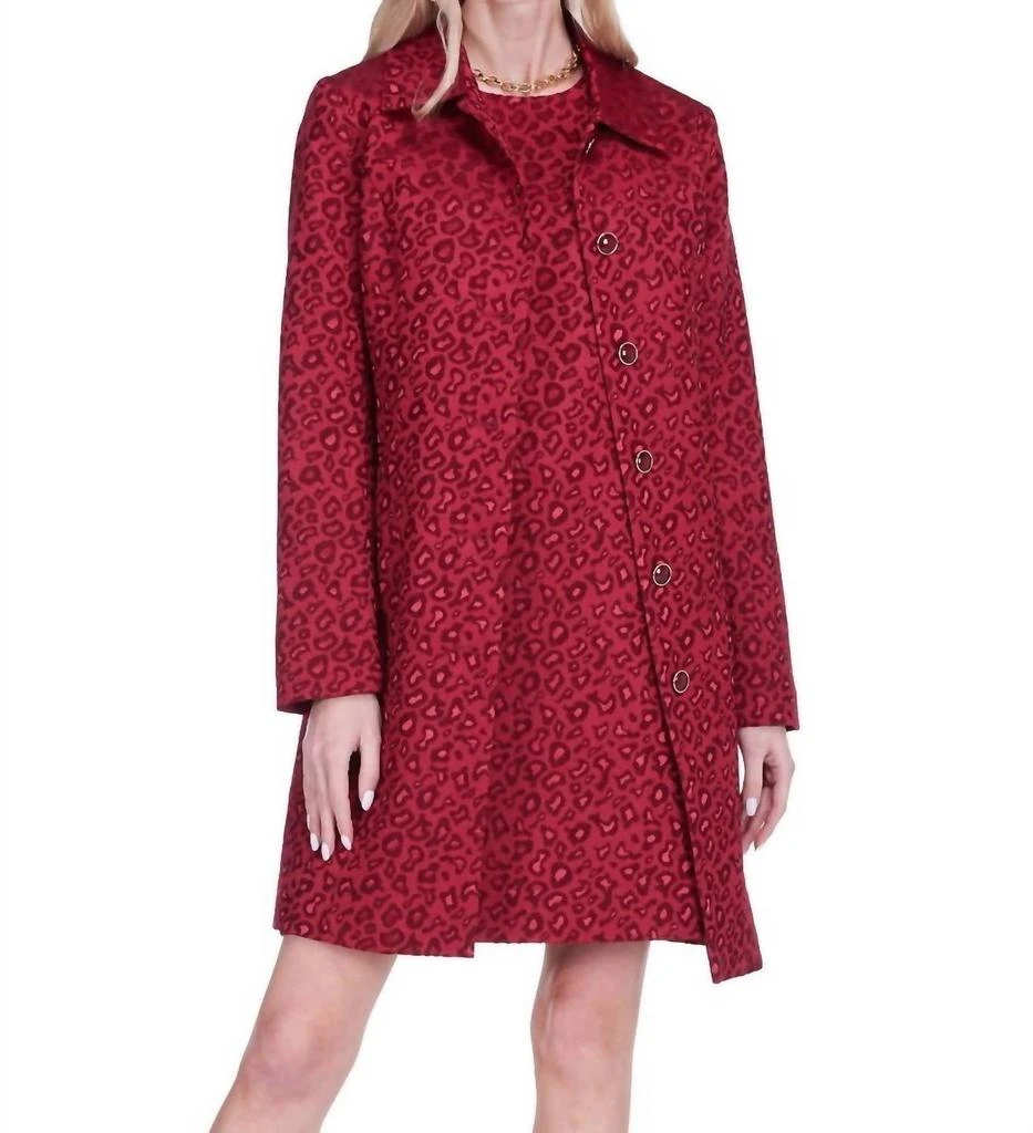 slim fit dress slacks Tailored Fold-Up Coat Dress Xs