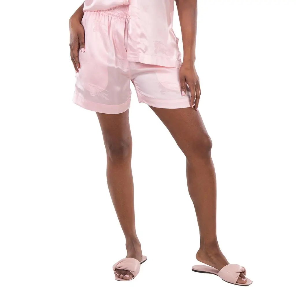 Burberry Burberry High Rise Jacquard Silk Shorts, Brand Size 4 (US Size 2)