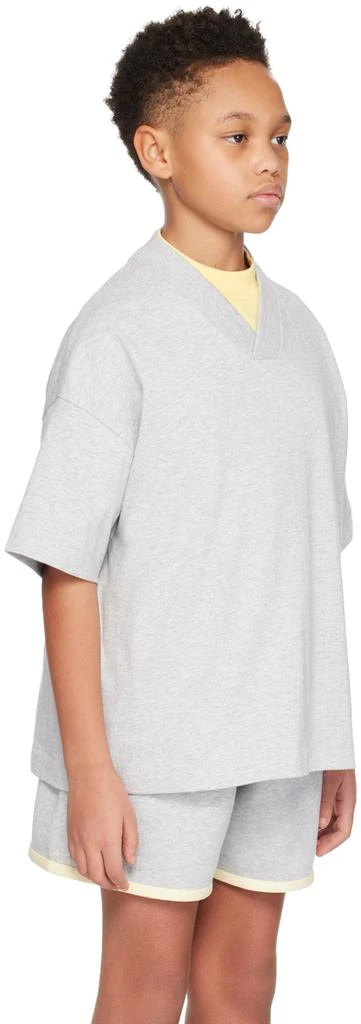 Essentials Kids Gray V-Neck T-Shirt 2
