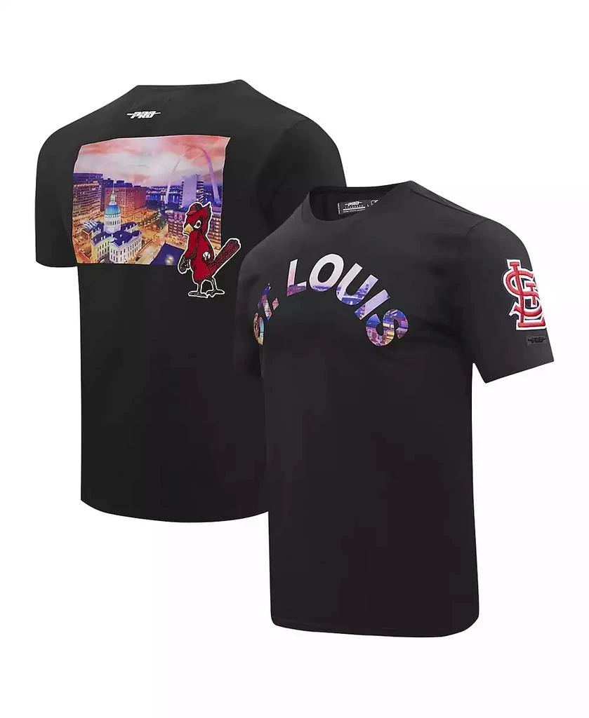 Pro Standard Men's Black St. Louis Cardinals Cityscape T-Shirt 1