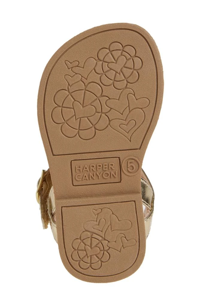 Harper Canyon Kids' Pineapple Sandal 6