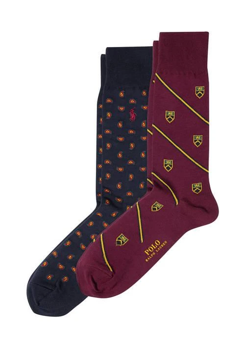 Ralph Lauren Ralph Lauren Set Of Printed Cotton Crew Socks 1