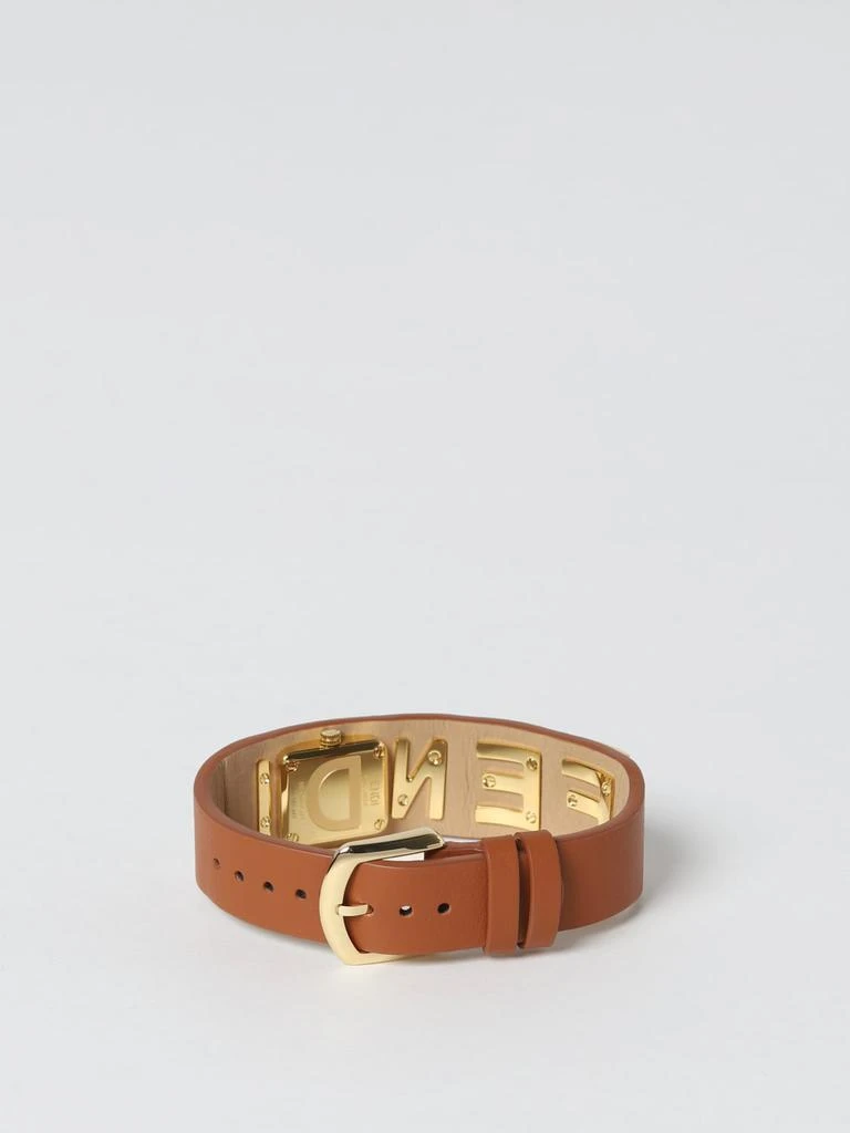 Fendi Fendi Fendigraphy watch in steel and leather 2