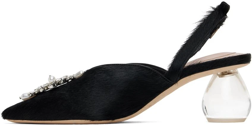 Simone Rocha Black Pointed Slingback Heels 3
