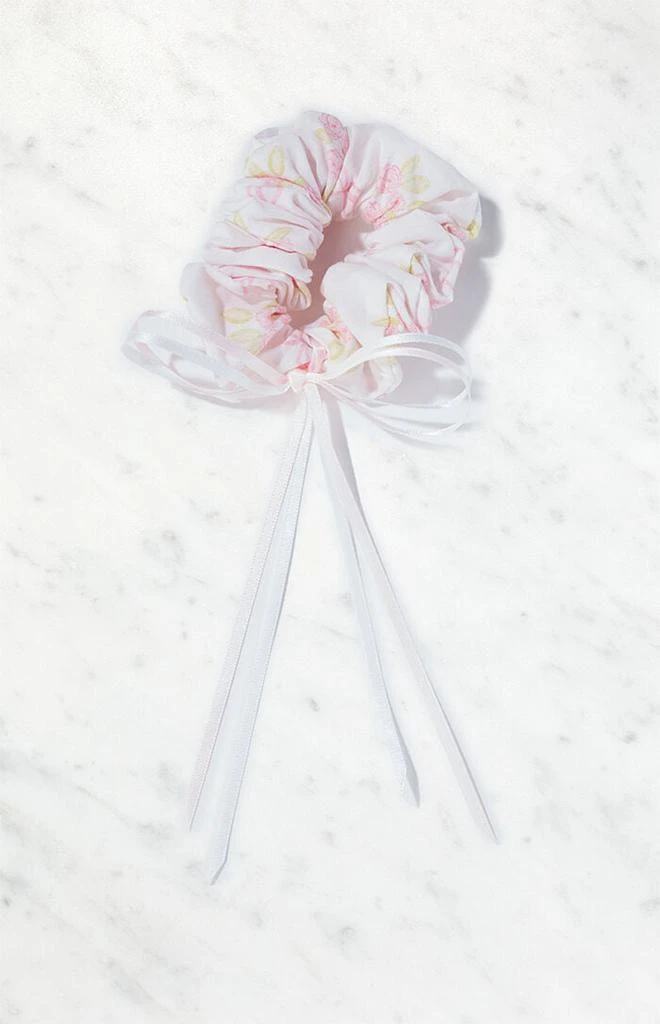 PacSun Floral Bow Hair Scrunchie 1