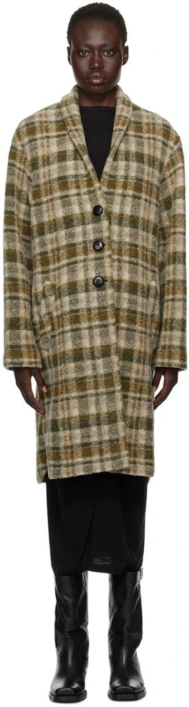 Isabel Marant Green & Brown Gabriel Coat 1