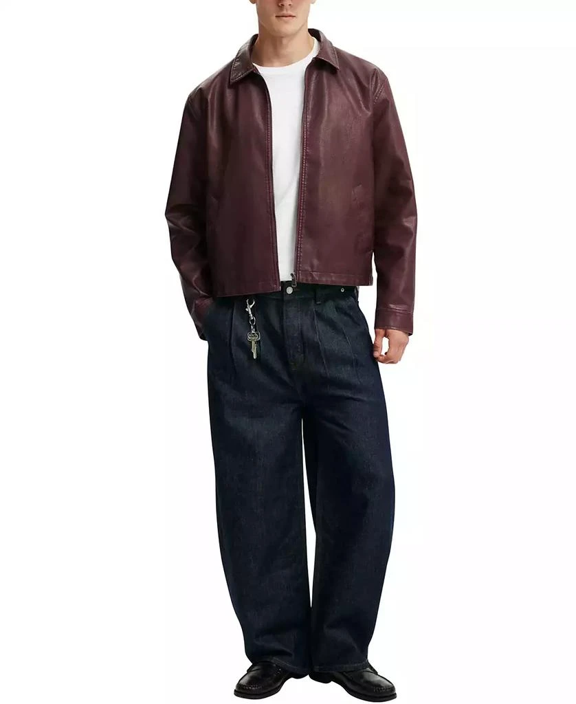 Cotton On Men's Artificial Leather Harrington Jacket 9