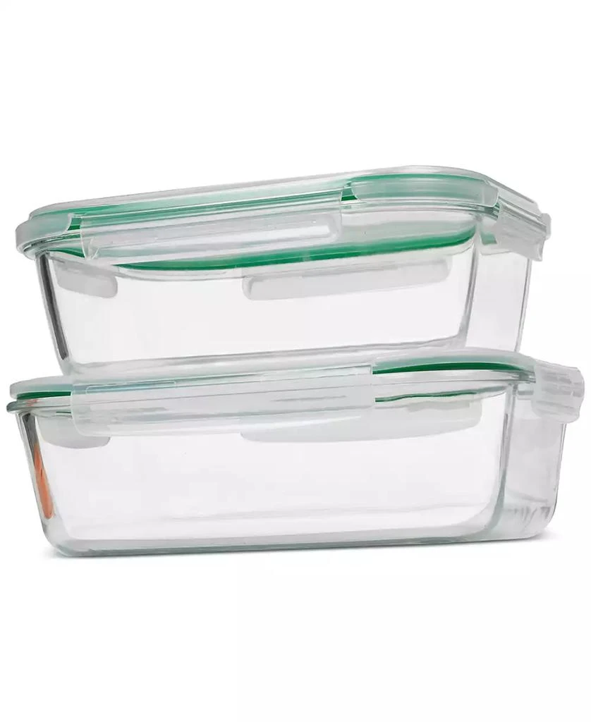 Sedona Kitchen 2-Piece Extra-Large Glass Food Storage Container Set 2