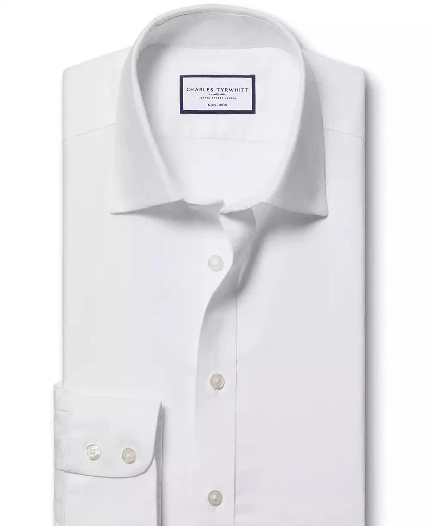 Charles Tyrwhitt Men's Slim-Fit Non-Iron Royal Oxford Dress Shirt 4