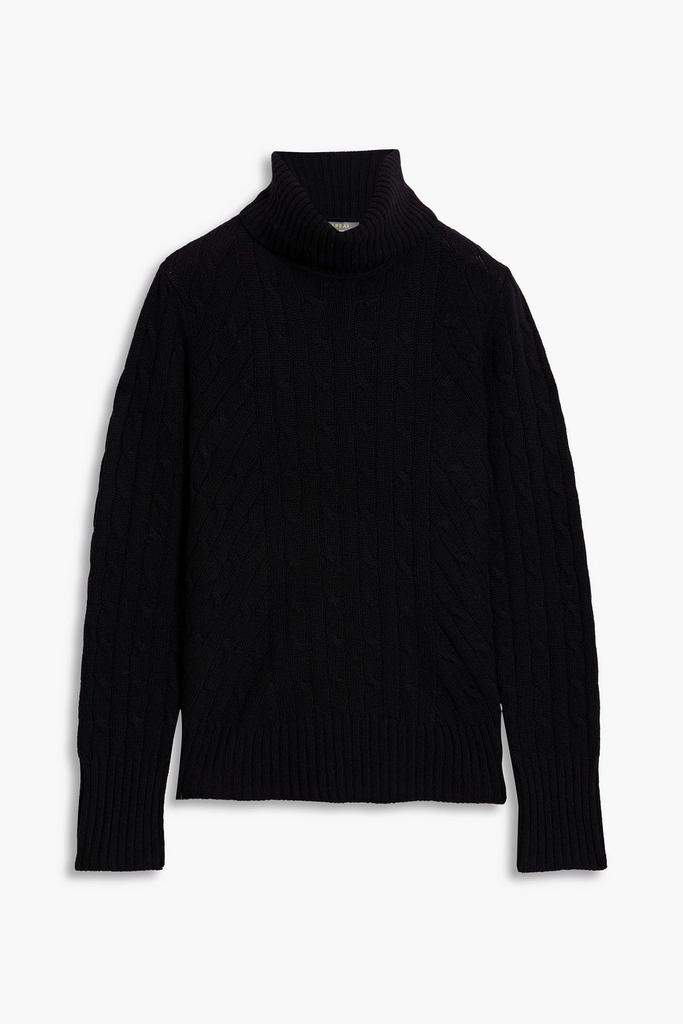N.PEAL Cable-knit cashmere turtleneck sweater