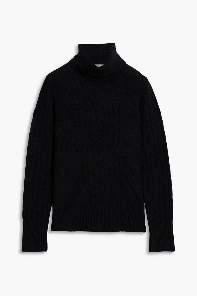 N.PEAL Cable-knit cashmere turtleneck sweater 1