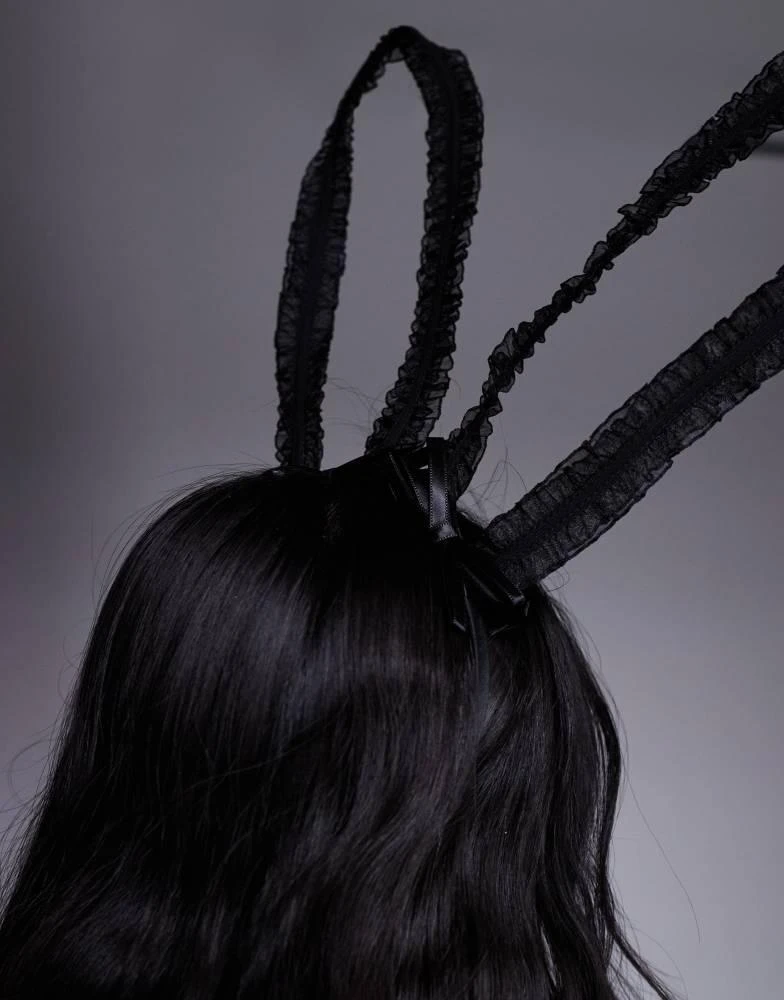ASOS ASOS DESIGN  headband with frill detail bunny ears 3