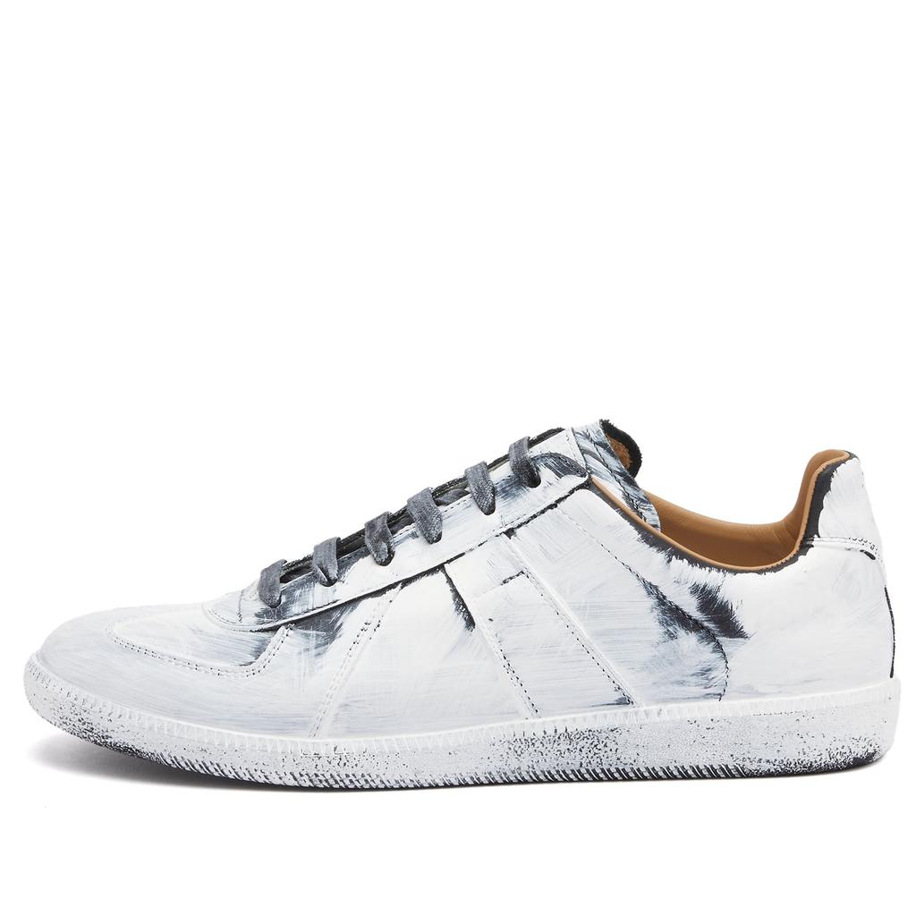 靴 KMKNMaison Margiera replica shoes43 Maison Margiela Replica paint-splatter Sneakers | White