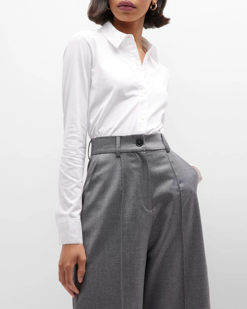 Theory Riduro Organic Cotton Button-Up Shirt 7
