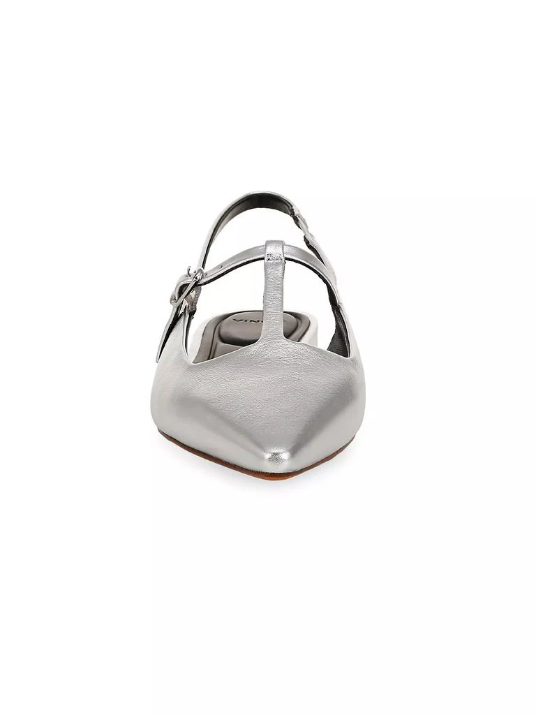Vince Iliana Metallic Leather Flats 5