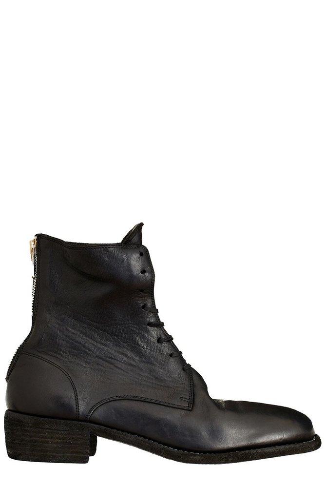 guidi Guidi Rear Zipped Lace-Up Boots