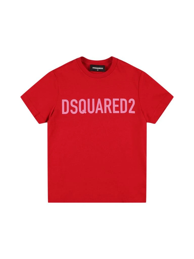DSQUARED2 Logo Printed Cotton Jersey T-shirt 1