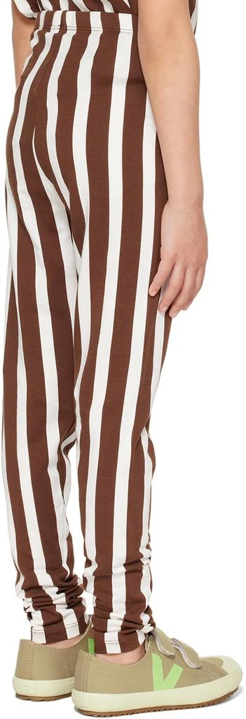 Mini Rodini Kids Brown & White Ritzratz Leggings 3
