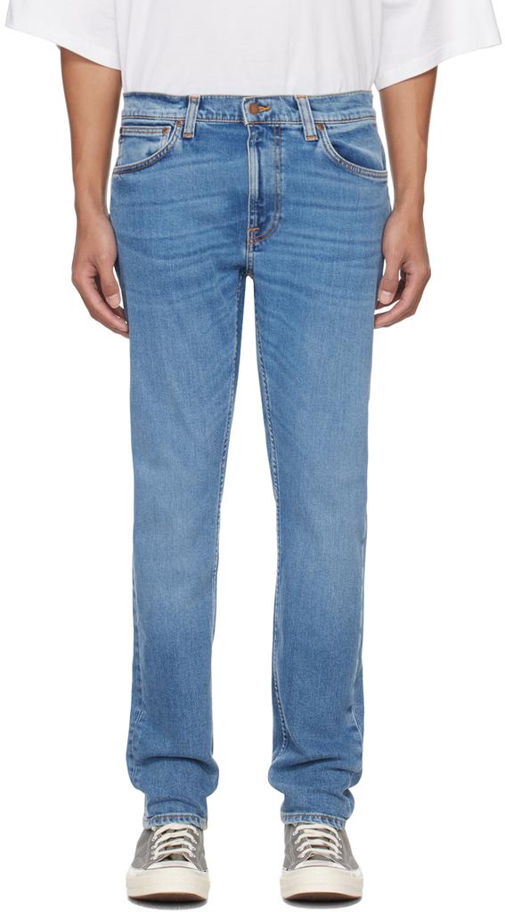 Nudie Jeans Blue Lean Dean Jeans