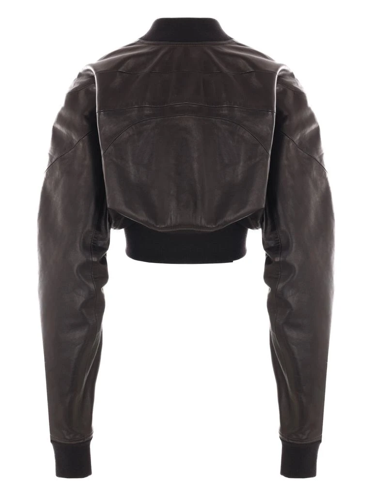 Rick Owens GIRDERED BOMBER CROPPED LEATHER 3