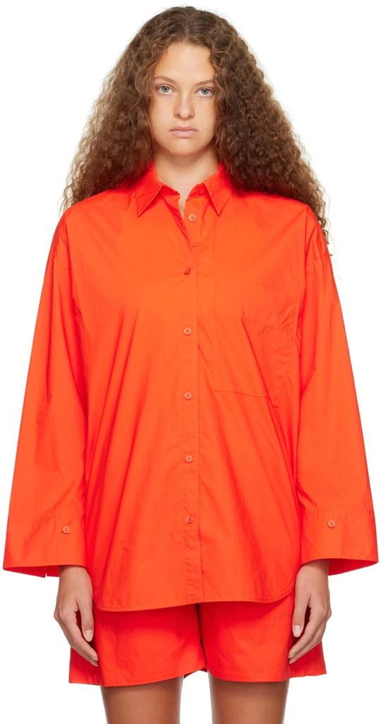 BY MALENE BIRGER Orange Derris Shirt 1