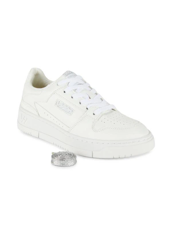 Vintage Havana Kendra Perforated Leather Low Top Sneakers 6
