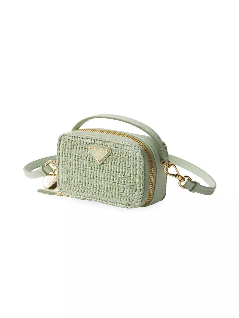 Prada Crochet and Leather Mini Pouch 2