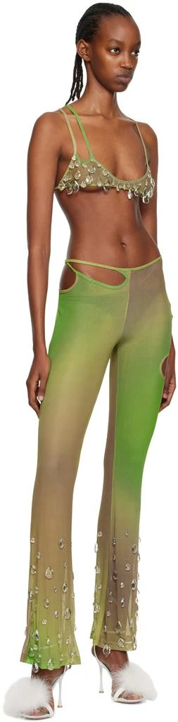 GCDS Khaki Sita Drops Leggings 4