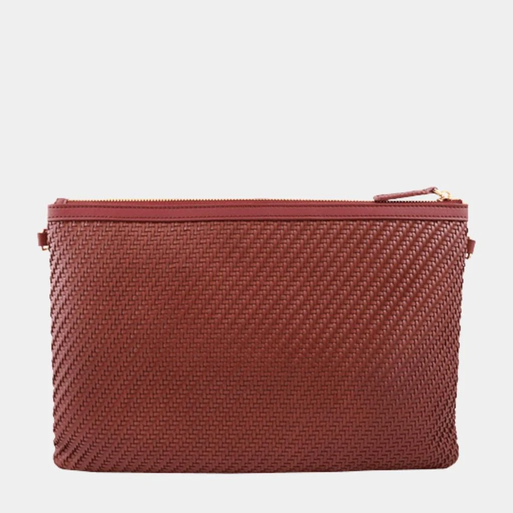 Charriol Charriol Burgundy Leather Christina Pouches 2