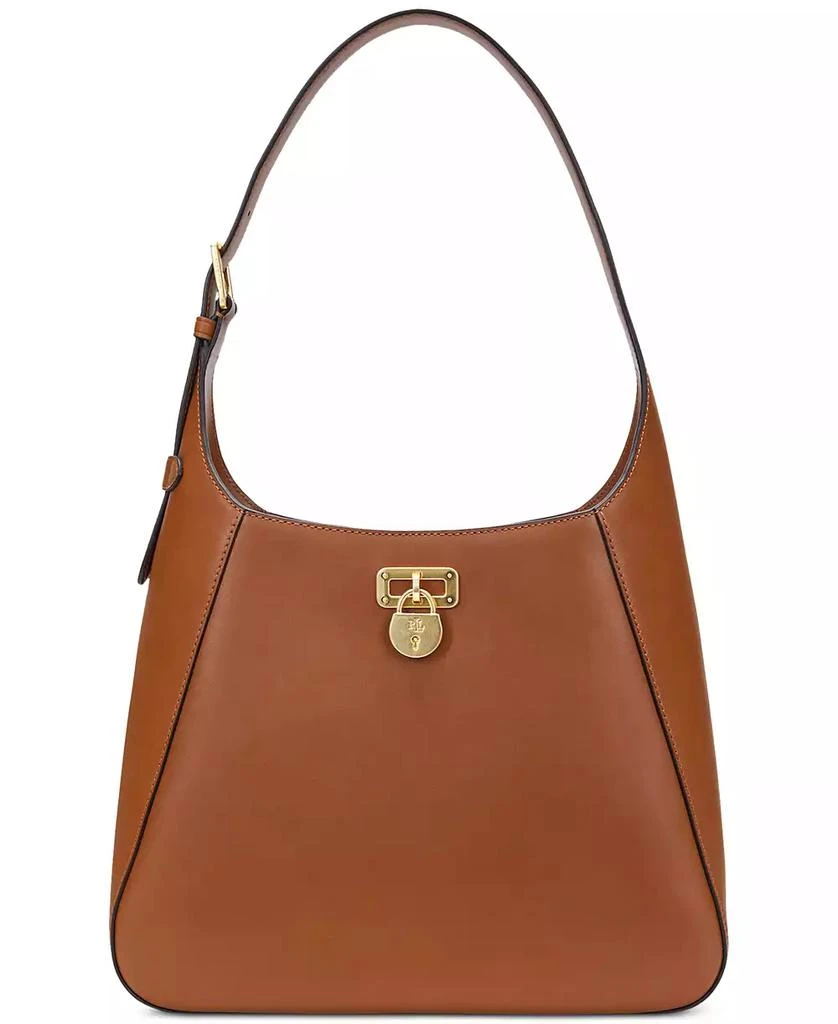 Ralph Lauren Leather Medium Tanner Shoulder Bag 5