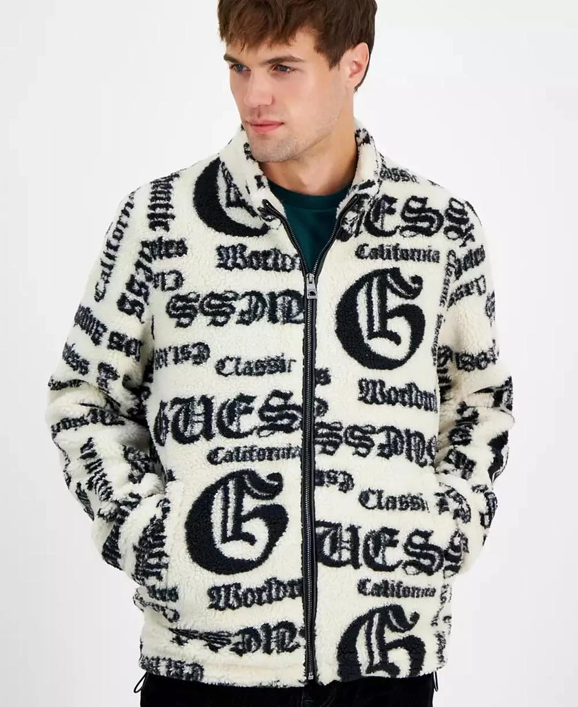 GUESS Men's Jacquard Sherpa Jacket 3