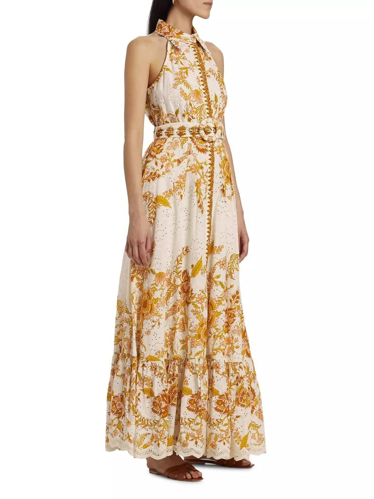 Hemant & Nandita Belted Floral Shirtdress 4