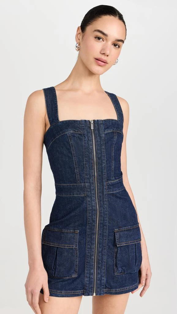 Amanda Uprichard Gage Dress In Denim 6