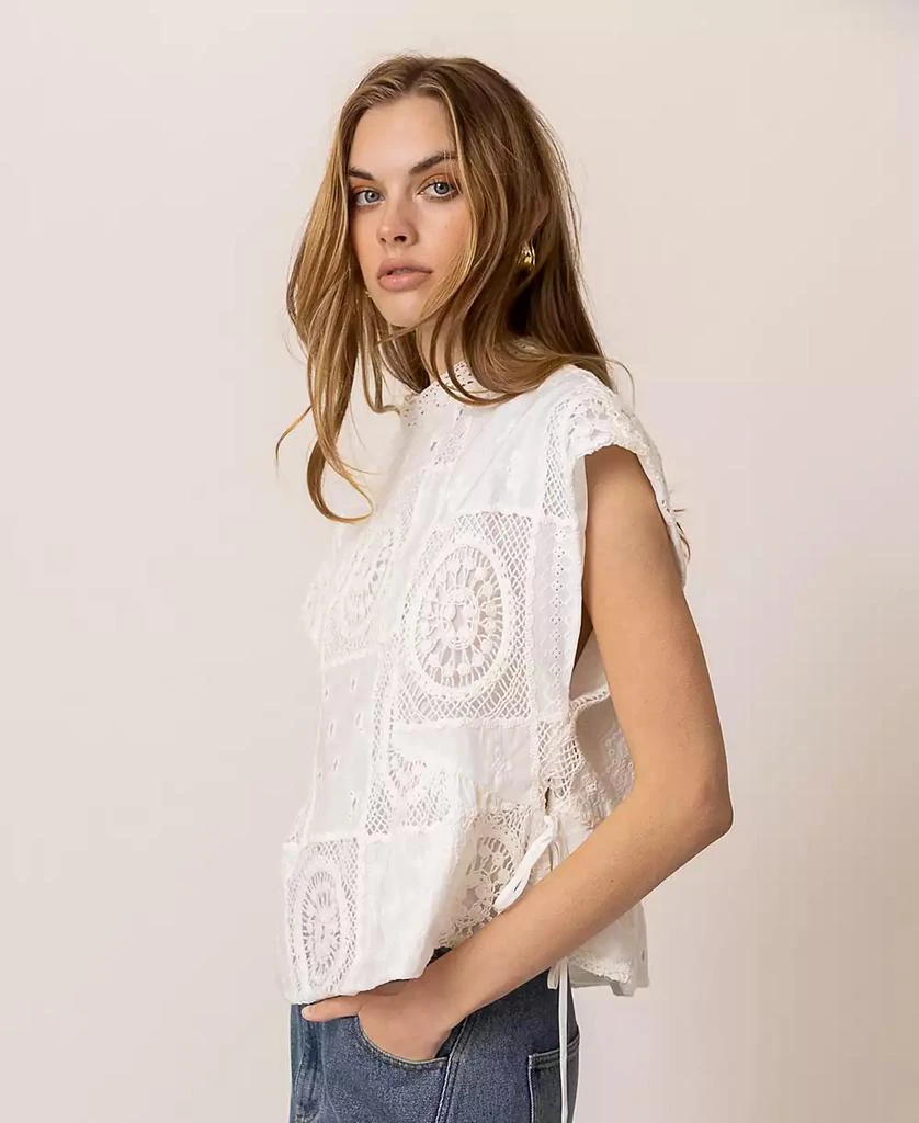 Line & Dot Women's Biva Cotton Round-Neck Tunic Top 4