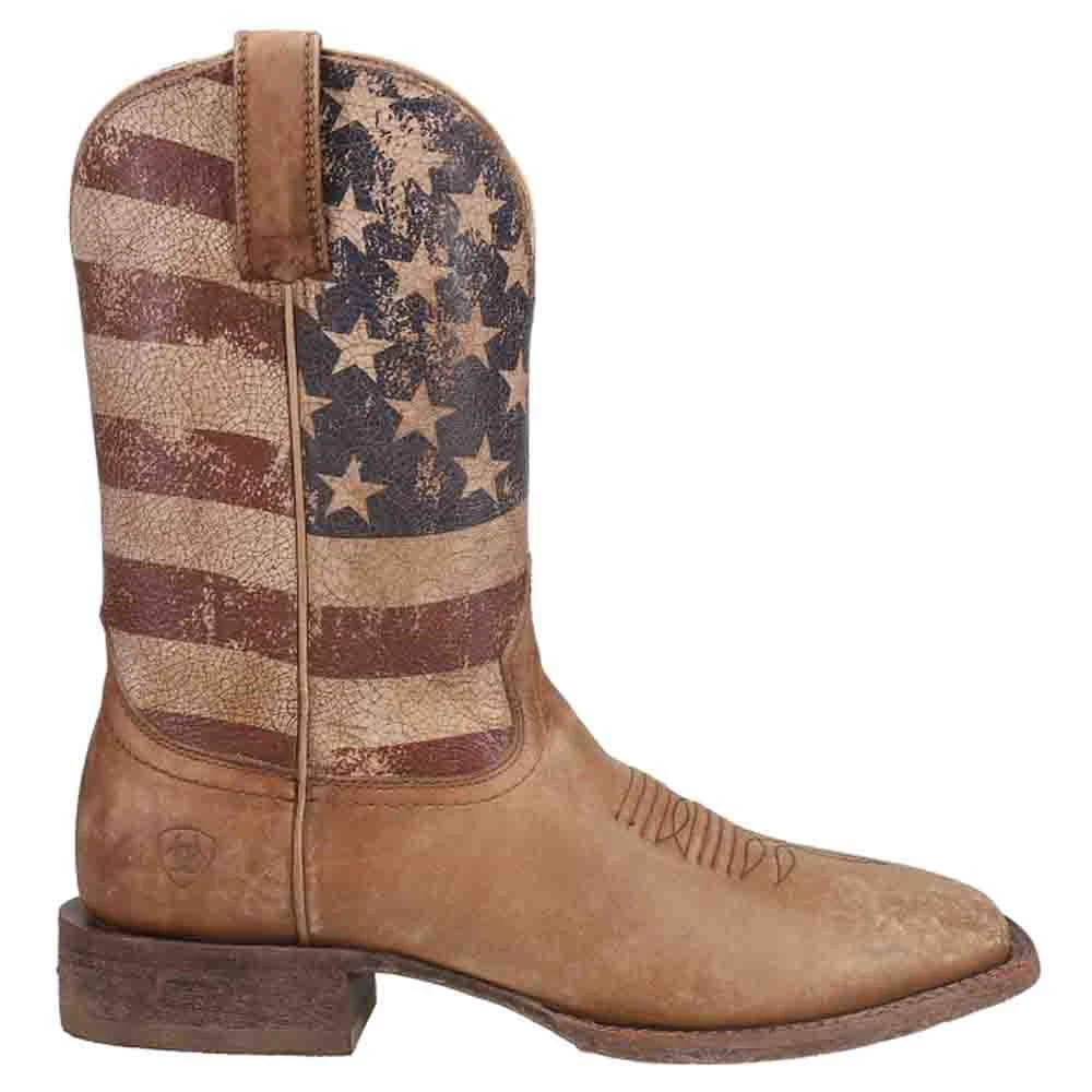 Ariat Circuit Proud Patriotic Square Toe Cowboy Boots 1