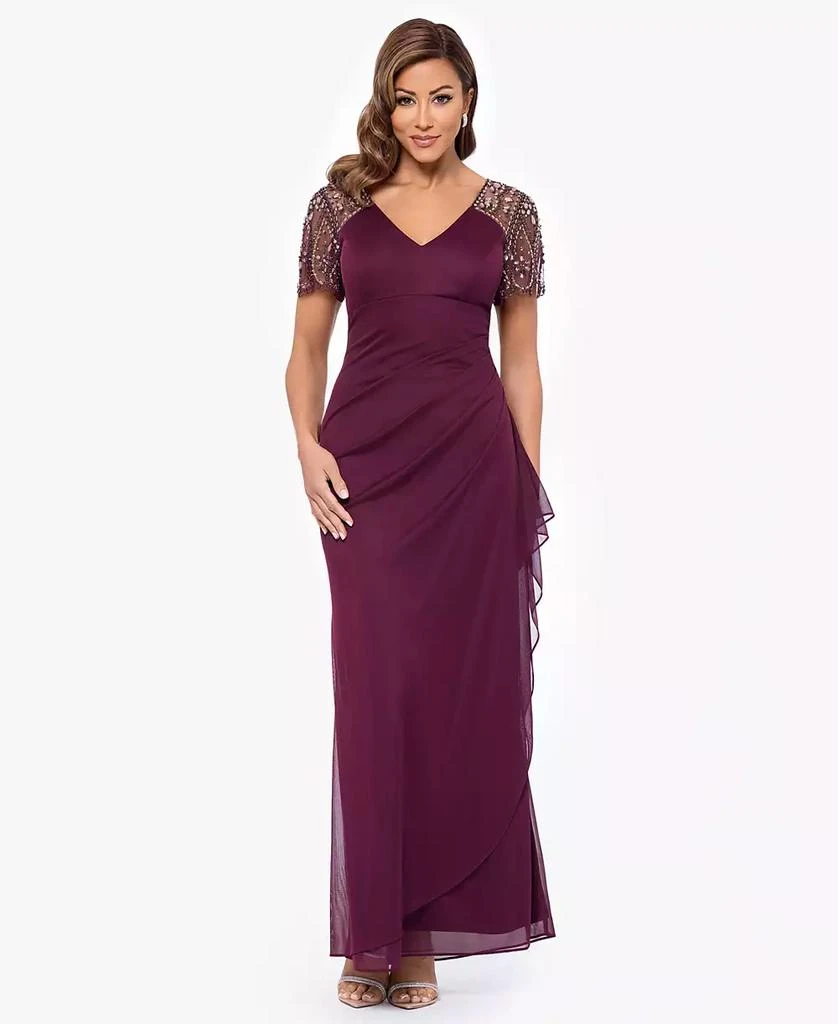 XSCAPE Petite Embellished Chiffon Gown 2