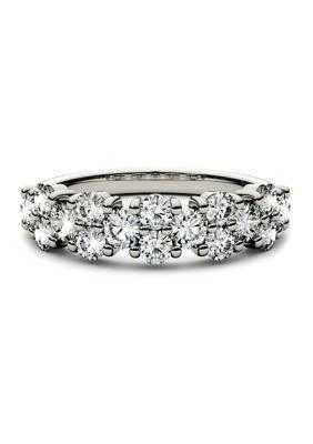 Charles 
Colvard 1.2 ct. t.w. Moissanite Stackable Band in 14K White Gold 4