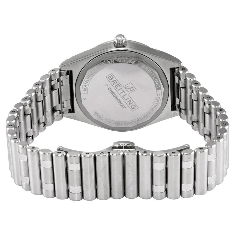 BREITLING Chronomat Quartz Chronometer Diamond Green Dial Ladies Watch A77310101L1A1 3