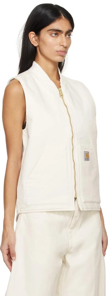 Carhartt WIP White Insulated Vest 2
