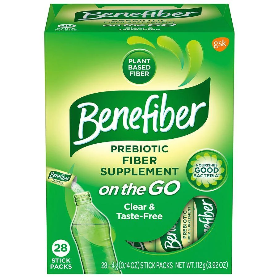 Benefiber Daily Prebiotic On the Go Fiber Supplement Powder Unflavored 1