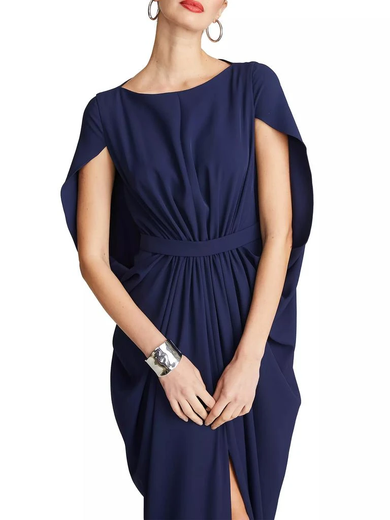 HALSTON Starla Capelet Gown 6