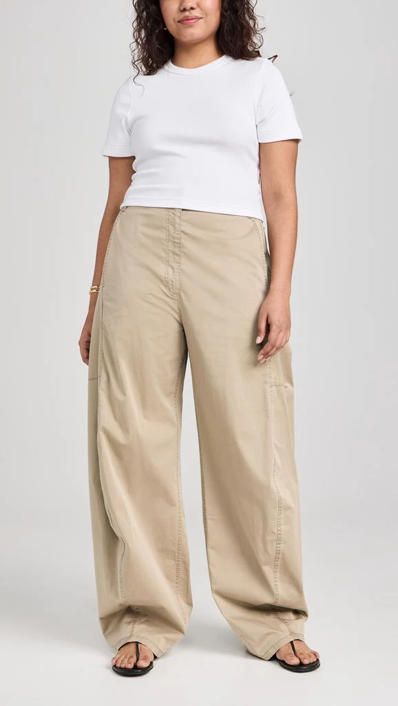 Tibi Garment Dyed Silky Cotton Sid Chino Pants 7