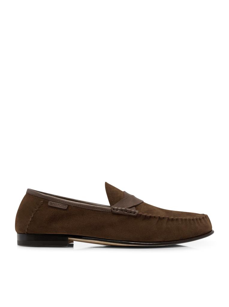 Tom Ford SUEDE TWISTED BAND RIPLEY LOAFER