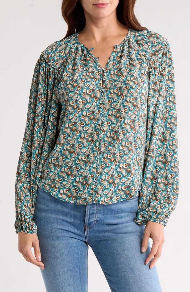 Joie Jenny Floral Balloon Sleeve Top 1