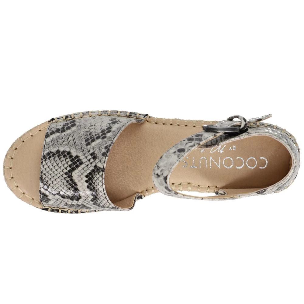 COCONUTS by Matisse Flirty Snake Print Espadrille Wedge Sandals 4